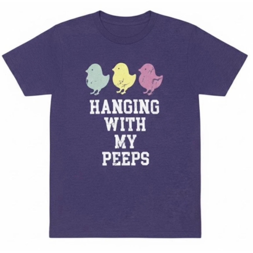 Purple Bird Graphic T-Shirt